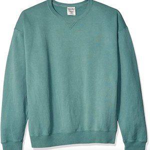 Hanes Mens ComfortWash Sweatshirt. Large. Green